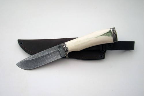 Нож из дамасской стали "Клык" (малый)